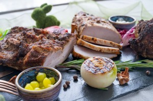 Schab pieczony ze śliwkami (1 kg)